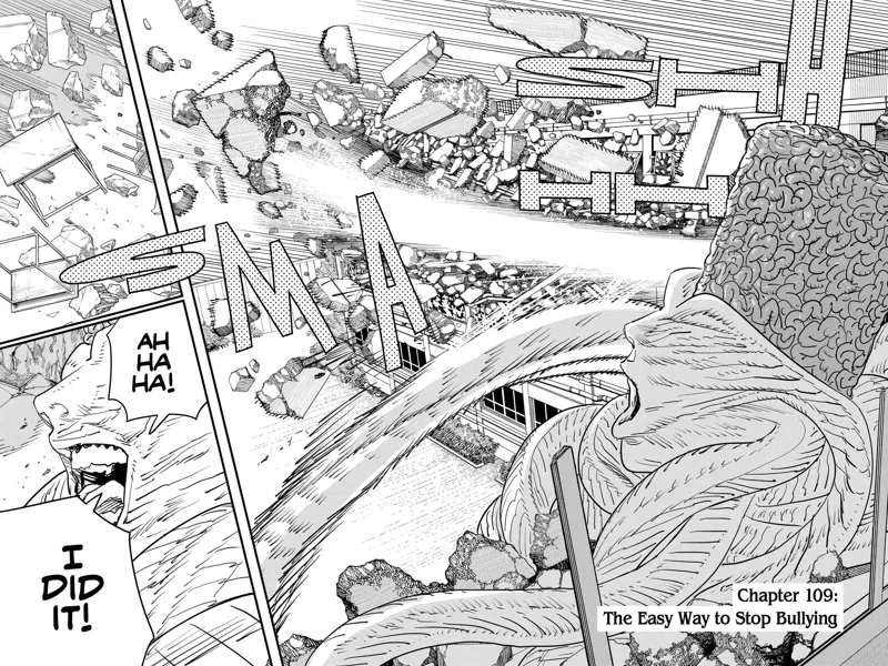 Chainsaw Man Manga Chapter 109 page 2 - The Easy Wat to Stop Bullying