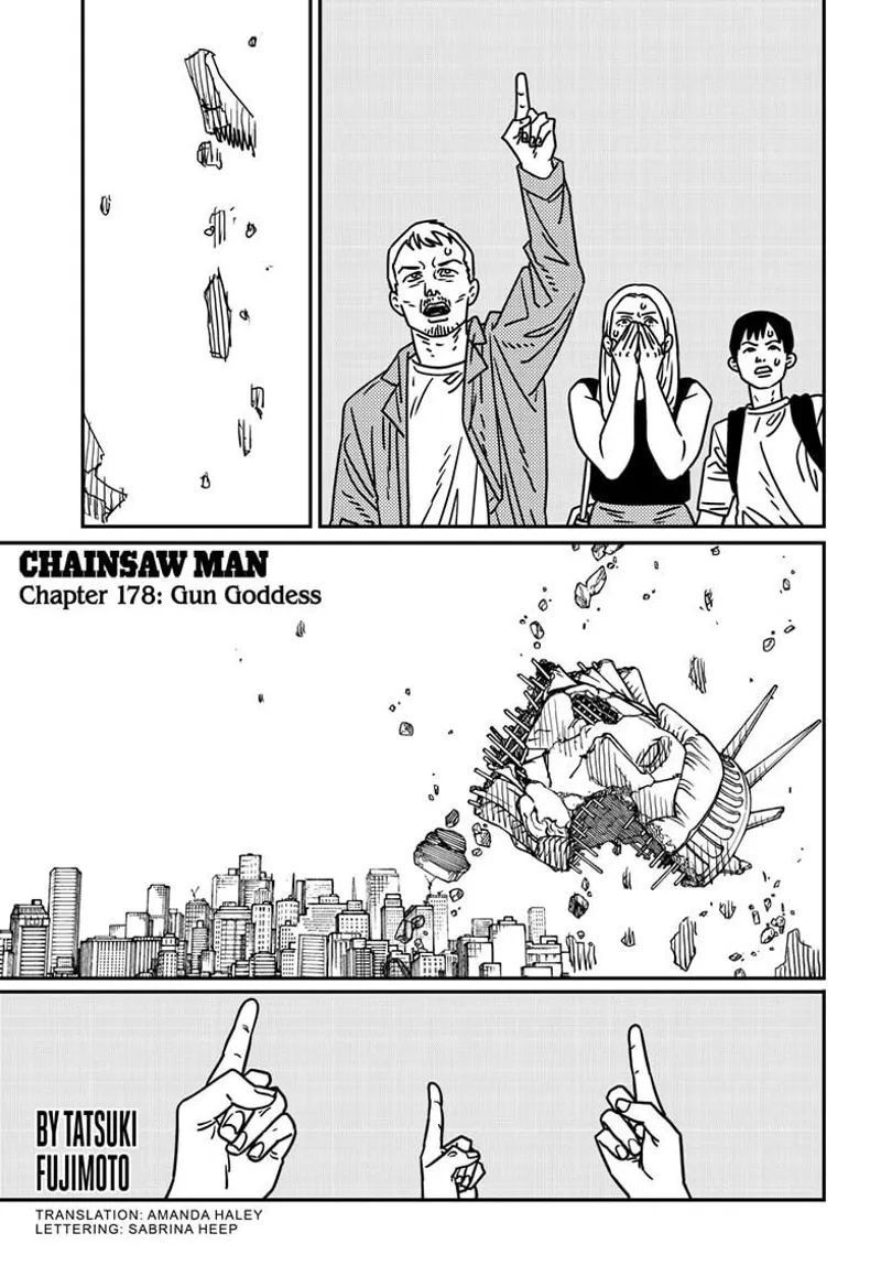 Chainsaw Man Manga Chapter 178 page 1 - Gun Goddess