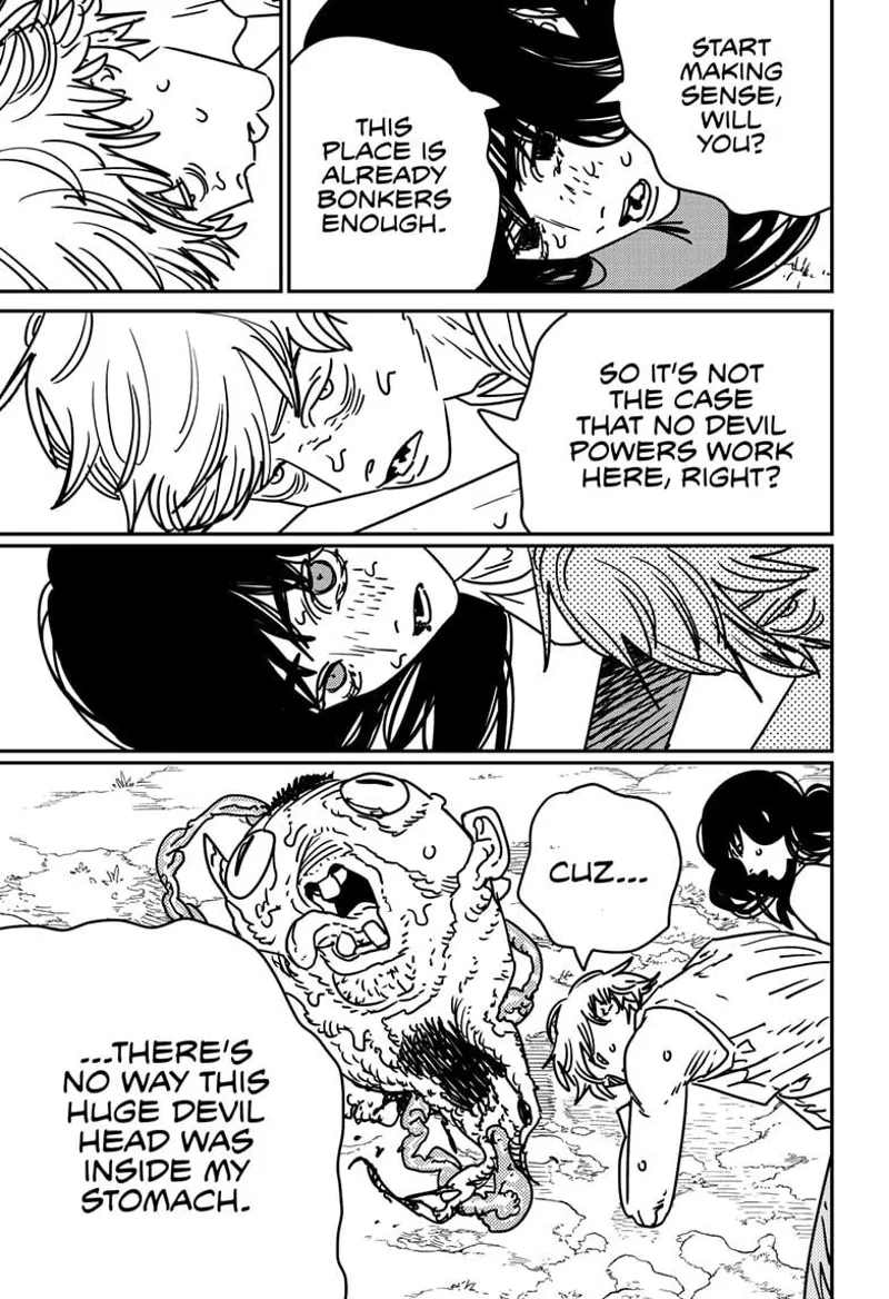 Chainsaw Man Manga Chapter 183 page 13 - Barf, Head, Perv