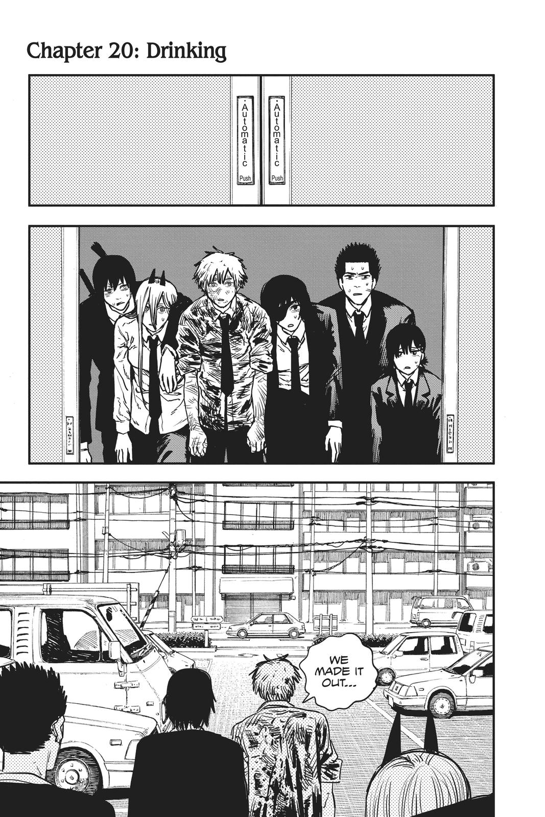 Chainsaw Man Manga Chapter 20 page 1 - Drinking