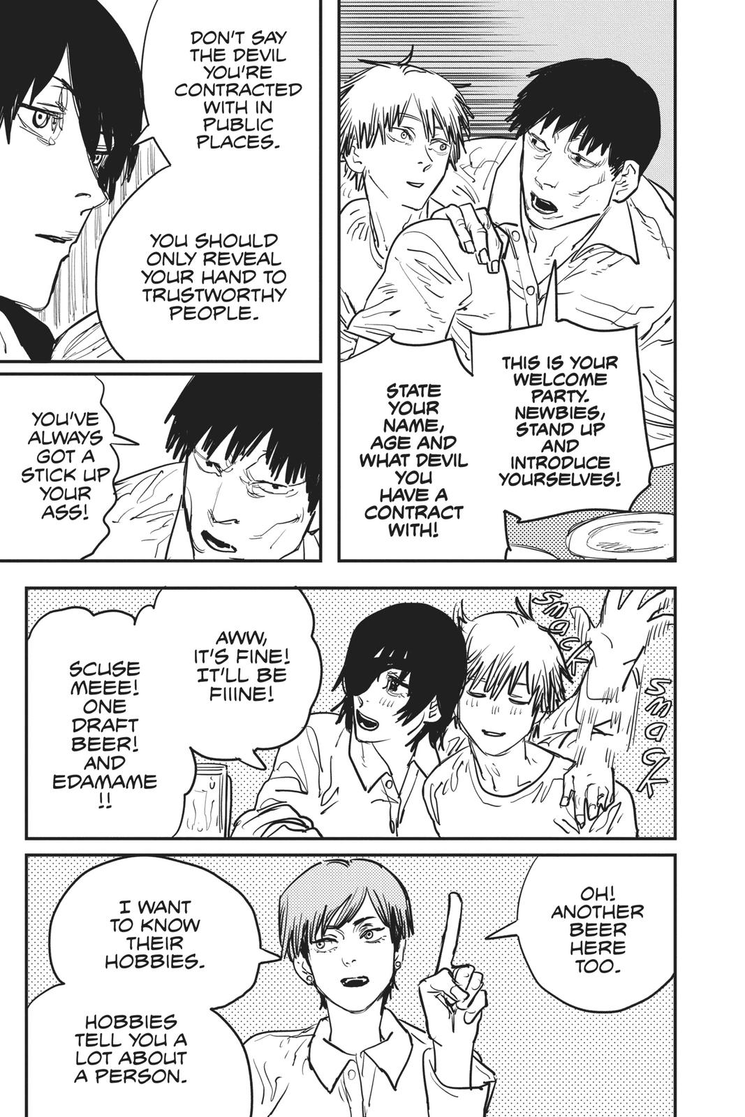 Chainsaw Man Manga Chapter 20 page 12 - Drinking