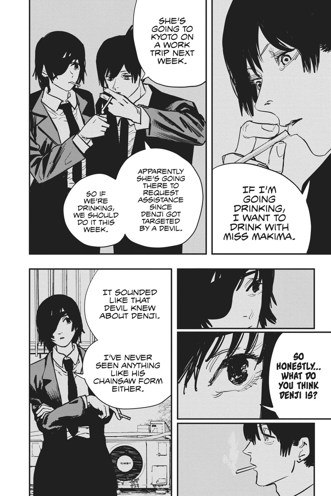 Chainsaw Man Manga Chapter 20 page 6 - Drinking