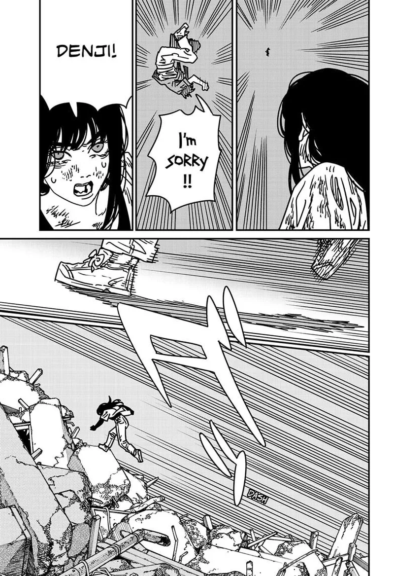 Chainsaw Man Manga Chapter 206 page 14 - Chest, Woman, Apology