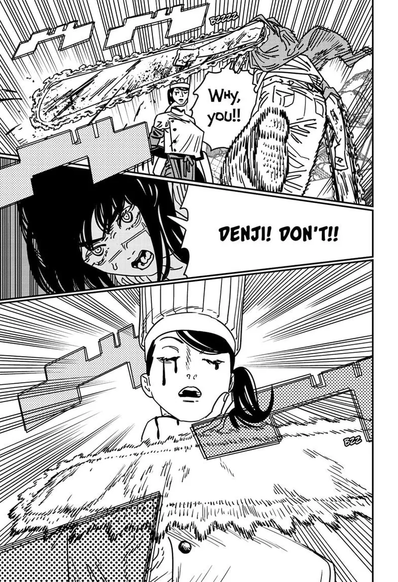 Chainsaw Man Manga Chapter 206 page 6 - Chest, Woman, Apology