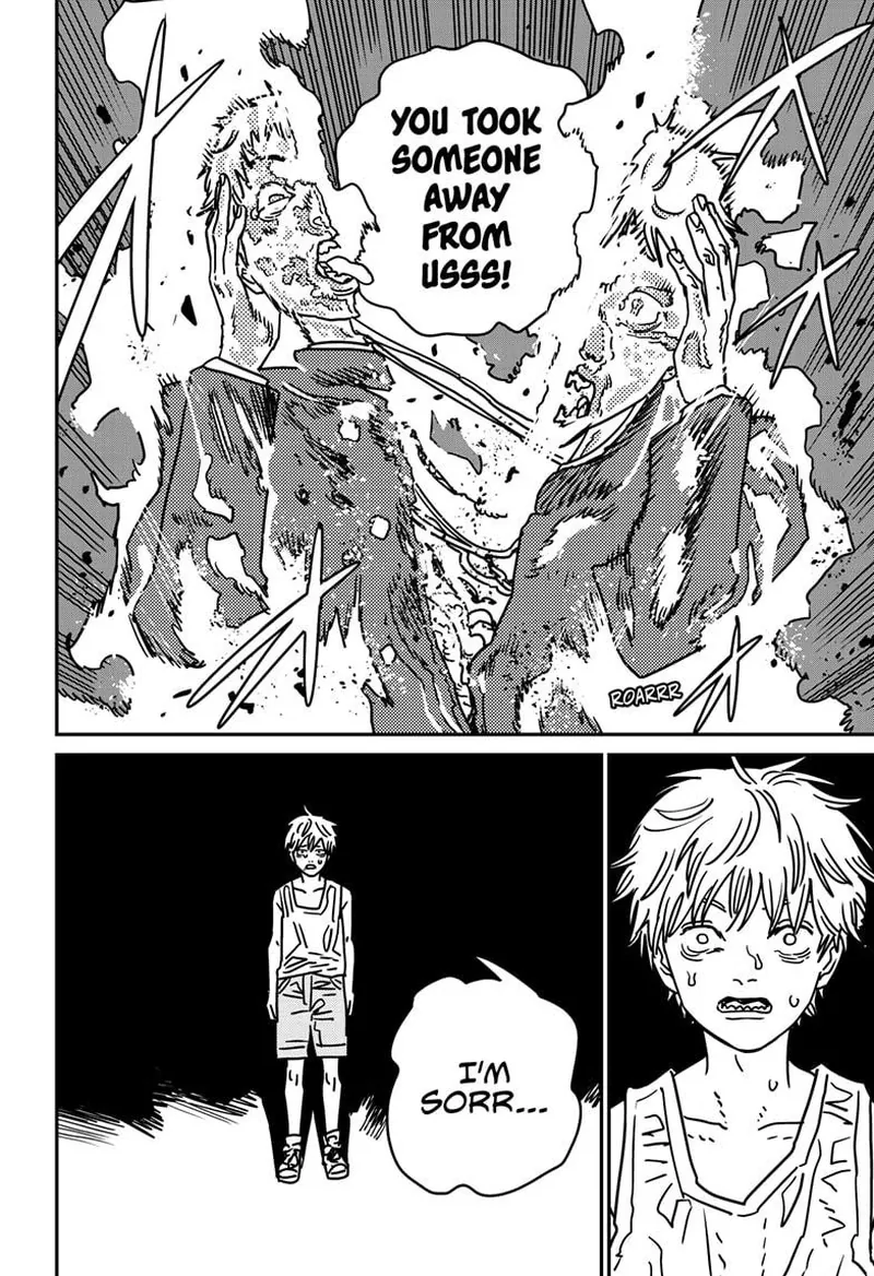 Chainsaw Man Manga Chapter 206 page 9 - Chest, Woman, Apology