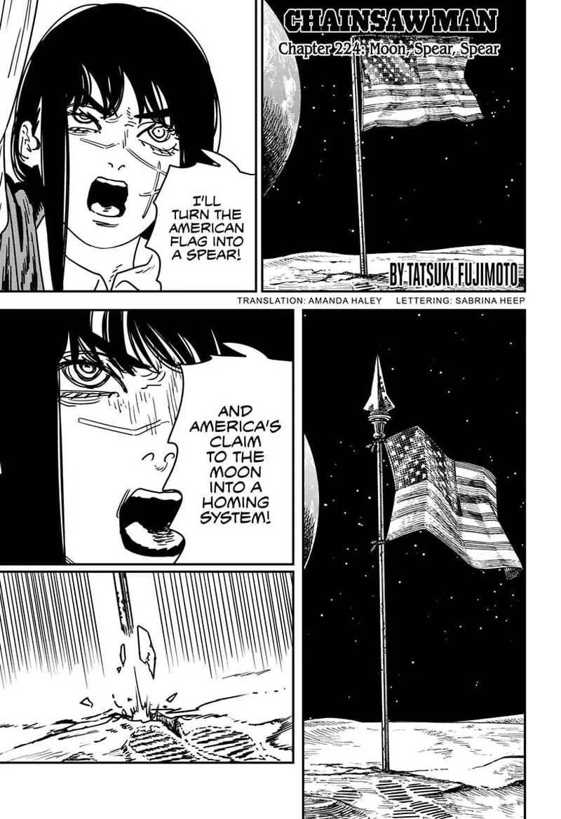 Chainsaw Man Manga Chapter 224 page 1 - Moon, Spear, Spear