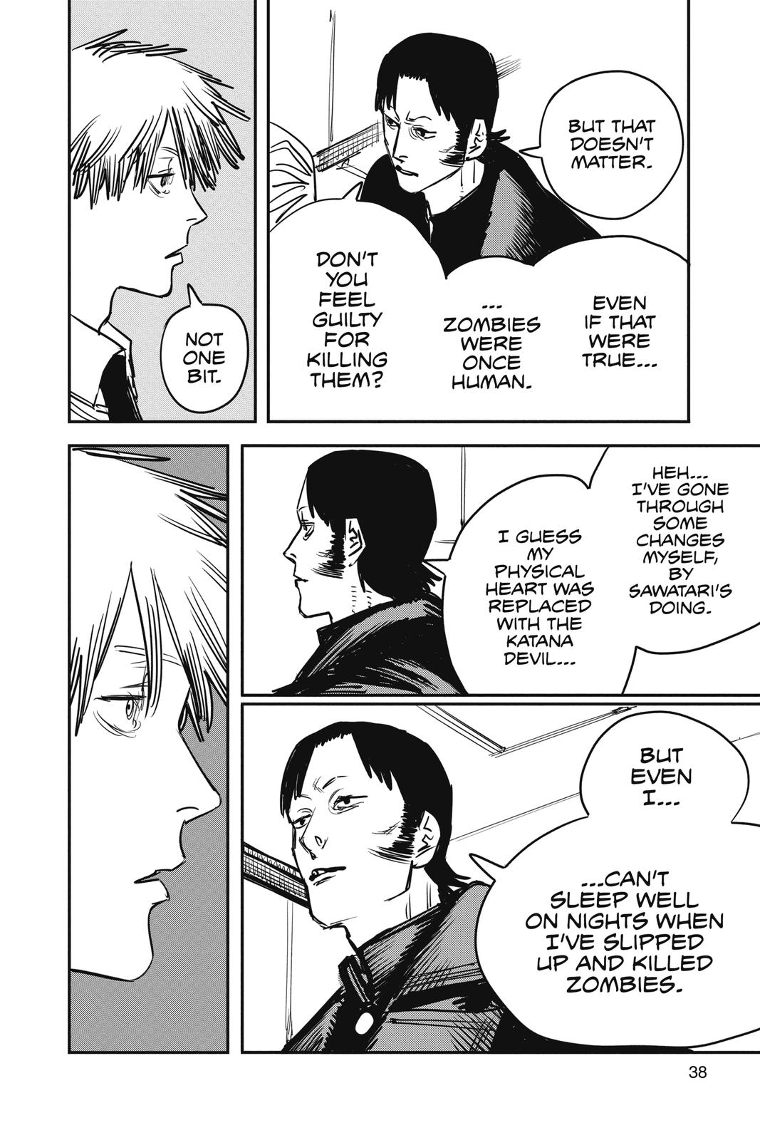 Chainsaw Man Manga Chapter 36 page 12 - Katana vs. Chainsaw