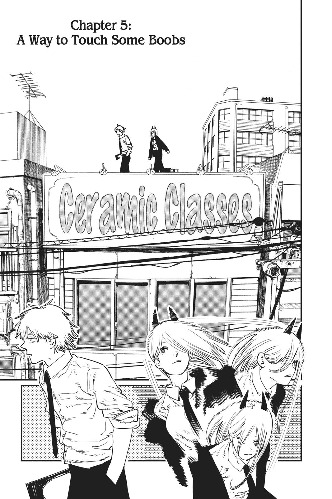 Chainsaw Man Manga Chapter 5 page 1 - A Way to Touch Some Boobs