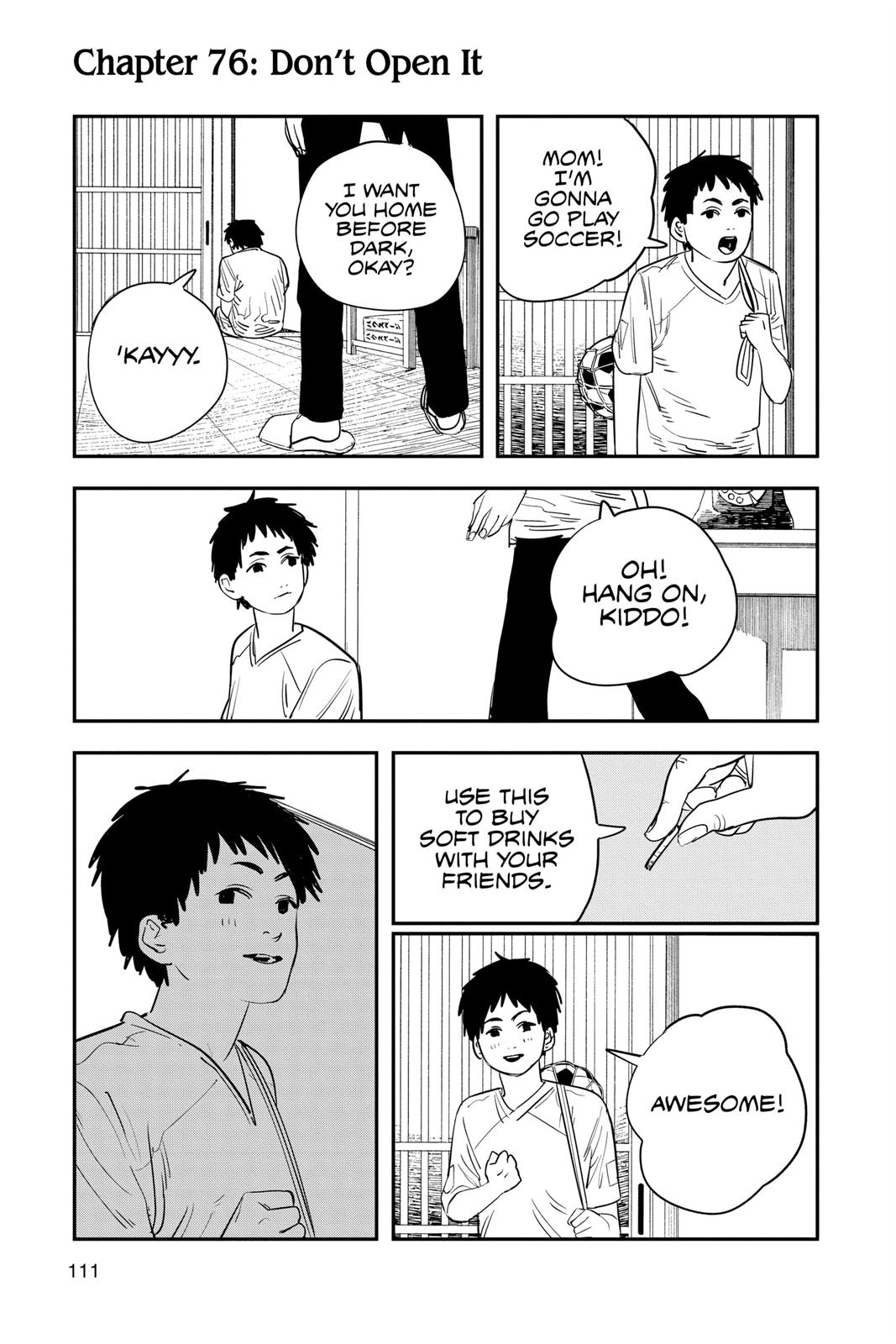 Chainsaw Man Manga Chapter 76 page 1 - Don't Open It