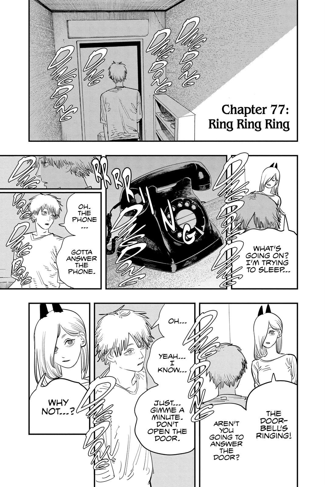Chainsaw Man Manga Chapter 77 page 1 - Ring Ring Ring